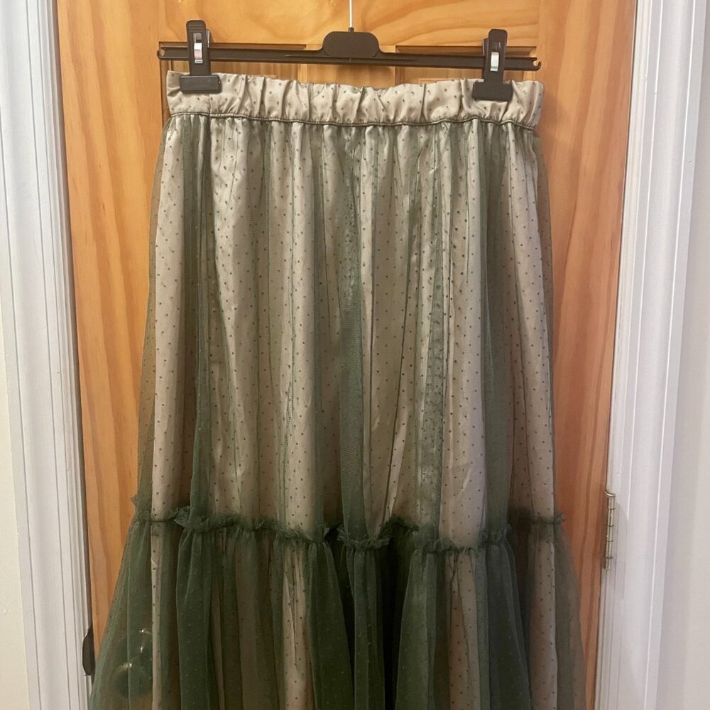 Time and Tru Tulle Polka Dot Skirt